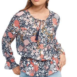 Anthropologie Maeve Peasant Floral Top S